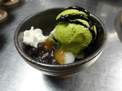 デザート： 抹茶和風パフェ