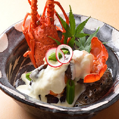 料亭旅館 淘心庵 米屋 - 【さき楽45】伊勢海老』クリームチーズ焼き♪最大3,000円引〜月替り米屋和会席〜「別邸&離れ客室」プラン