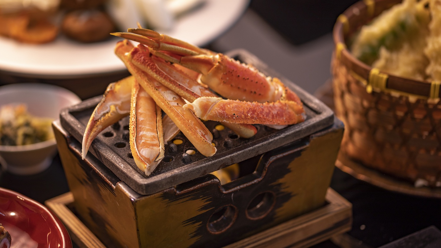 香ばしく甘みが際立つ「焼きガニ」