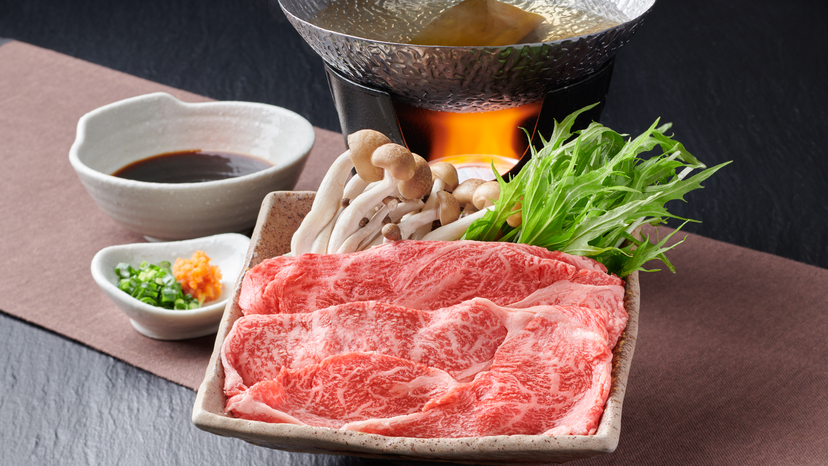 【夕食】「釜飯御膳」では肉料理は「しゃぶしゃぶ」をお愉しみ頂けます♪