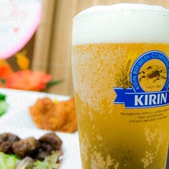 生ビール♪お風呂あがりの一杯は最高ですね！