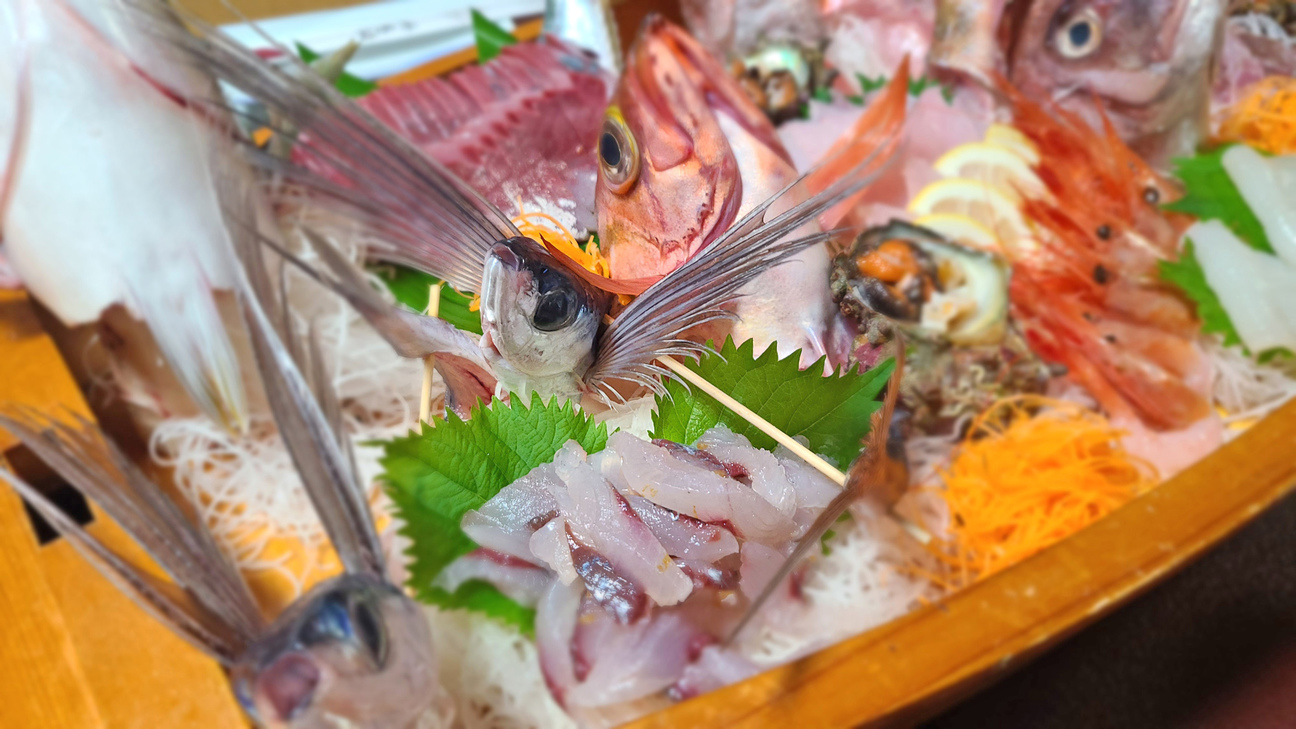 【#単品料理-イメージ】大漁の日にはこんな舟盛りも♪