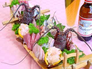 下田産伊勢えびの舟盛りプラン