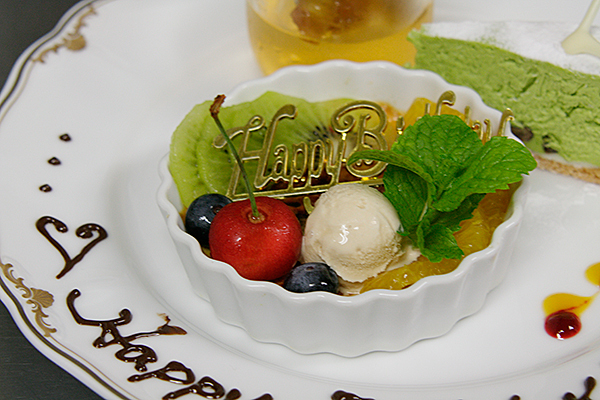 記念日プランデザート一例