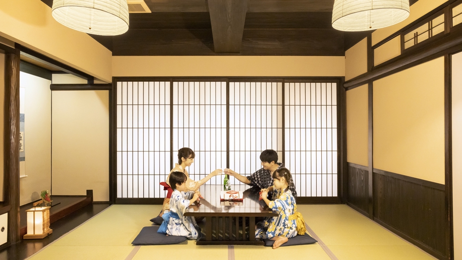 スイート和洋室ツイン「天空庵」展望風呂付