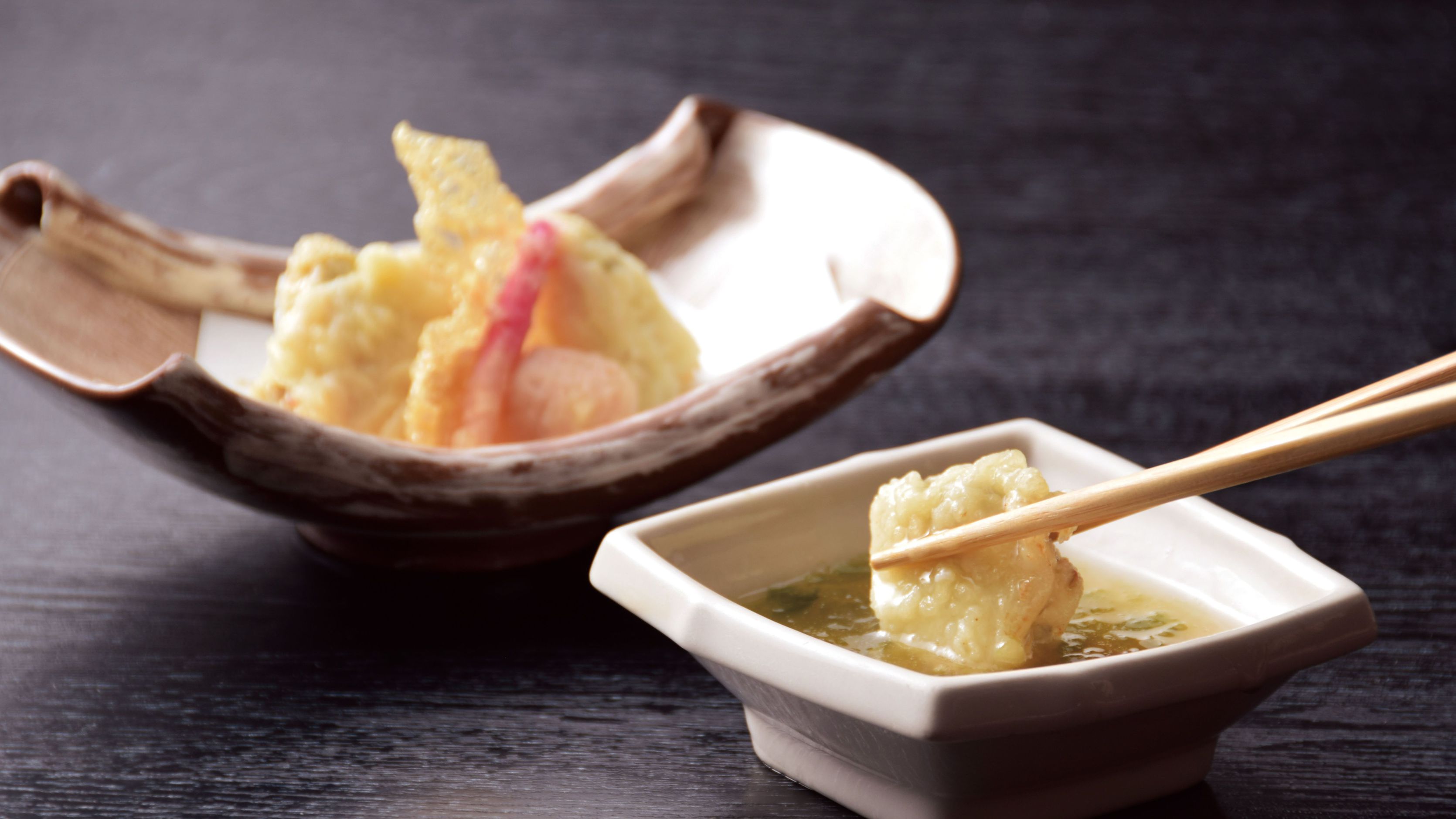 【ご夕食】鮟鱇牡蠣なめろう揚げ（冬）／特別御膳（湯の里）にてご提供