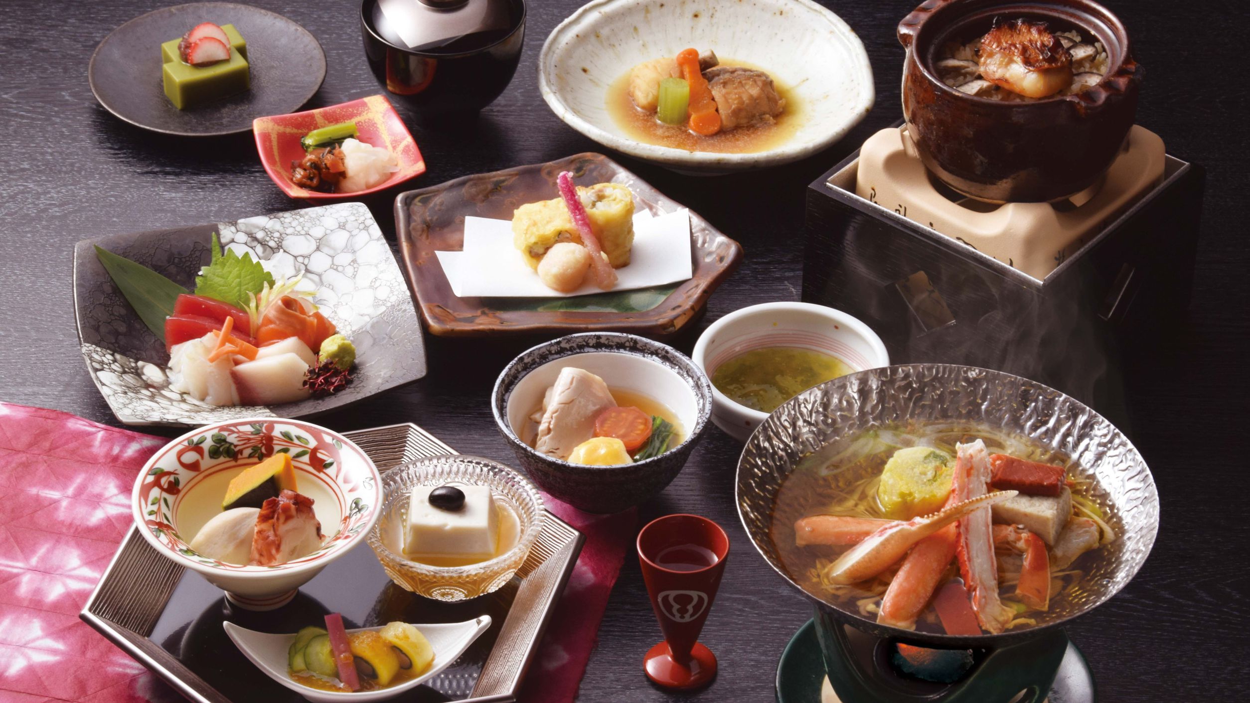 【ご夕食／湯の里（半個室）】季節の御膳（冬）／12月〜2月の御献立（イメージ）