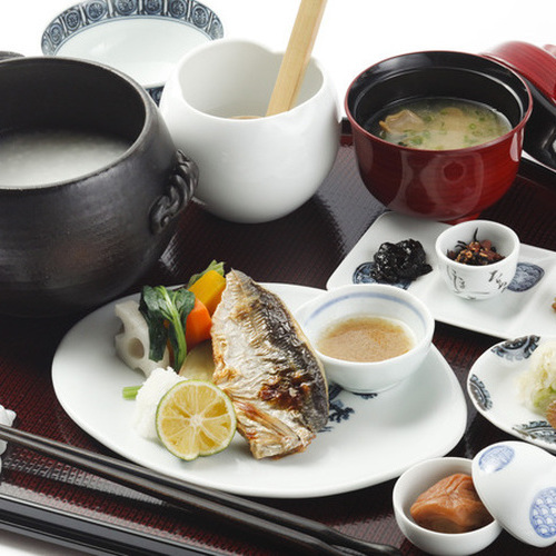 【食事/朝食】お粥膳（料理一例）