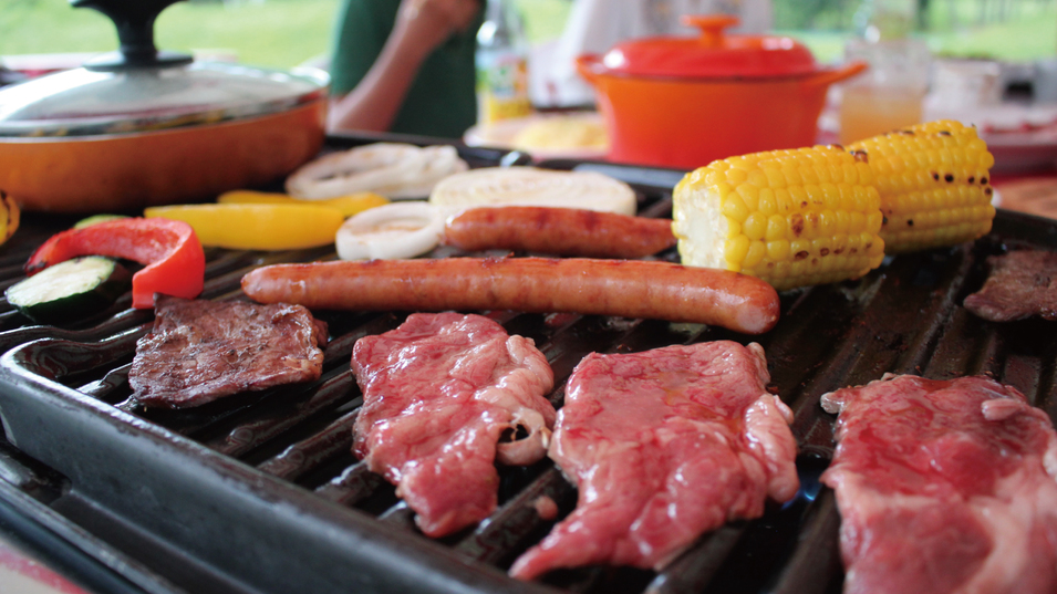 リゾートバーベキューはお肉・お野菜・リゾットなどなど！バーベキューのコースみたい♪(夏季限定)