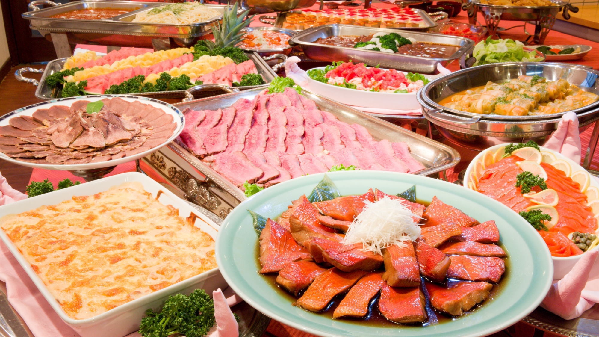 【楽天月末セール】GWは伊豆高原へ♪30種類以上の料理で大人気！「和洋中バイキングプラン」