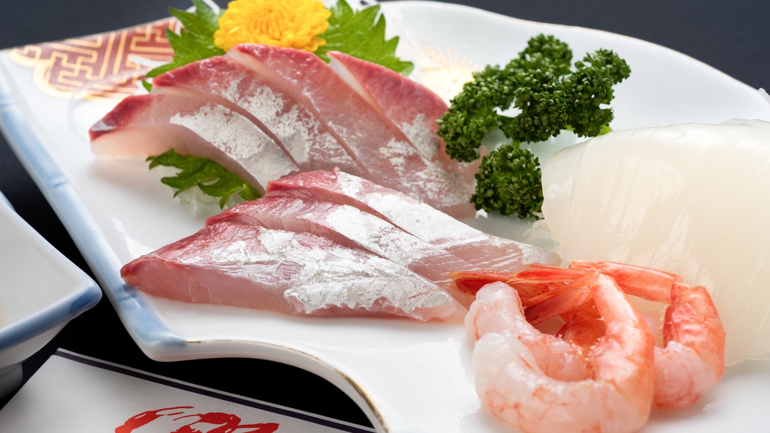 *【料理】スタンダードお造り一例近くの漁港で獲れた新鮮な魚介類をお召し上がりください。