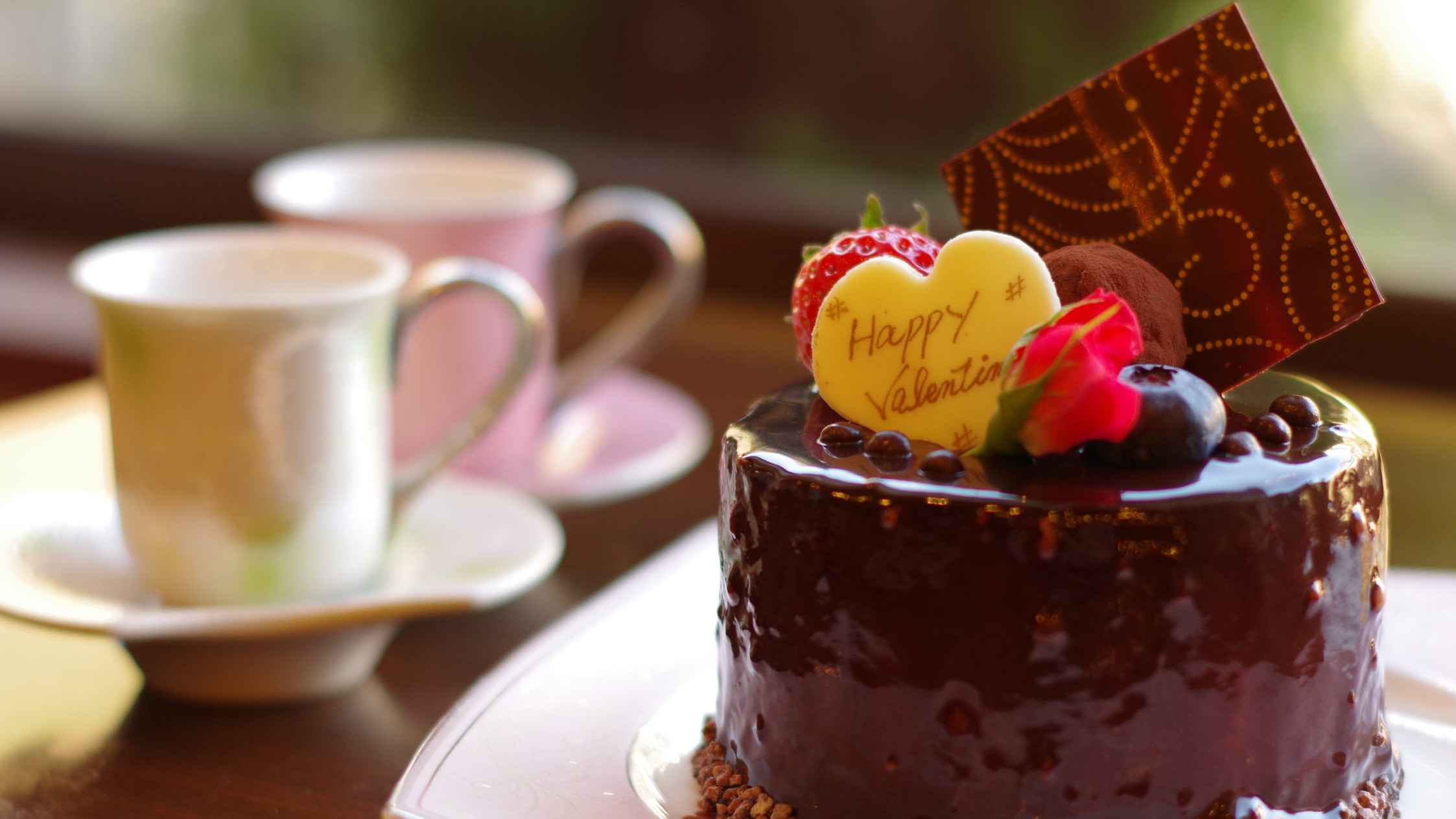 【バレンタインケーキ】自家製チョコレートケーキ一例