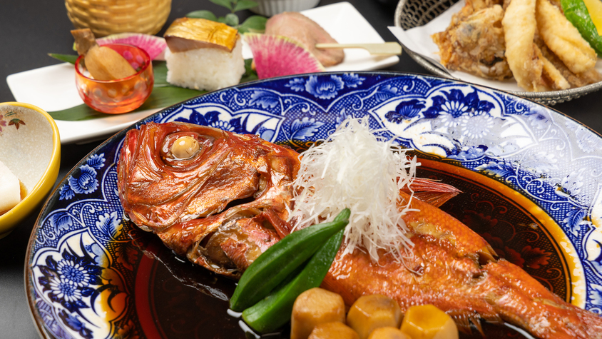 極み海鮮膳（一例）伊豆七島産金目鯛の煮付け