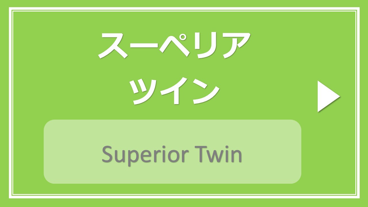 【禁煙】スーペリアツイン（約16㎡/ベッド幅120cm）