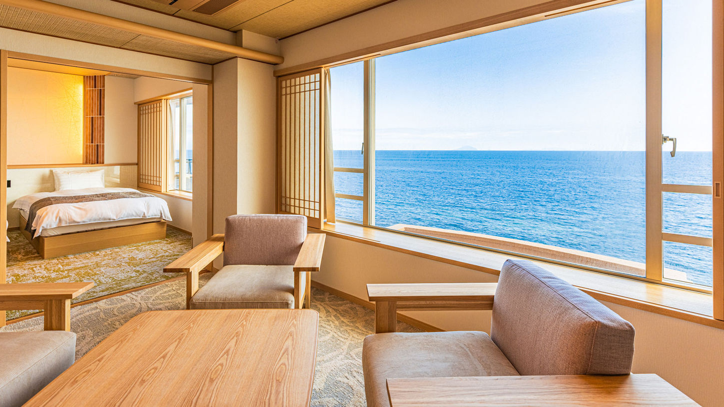 和モダン和洋室絶景スイート『雫』（77平米）【禁煙室】