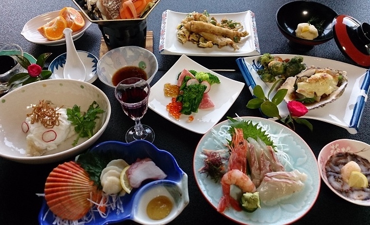 ヒオウギ貝&カキ付♪春御膳会席