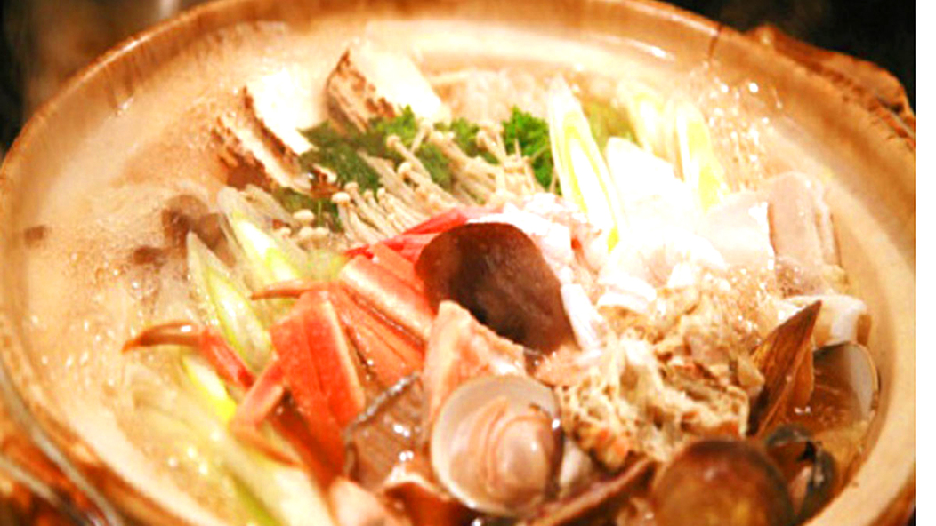 日本海の新鮮な魚介、地物お肉、産野菜等山陰の結晶！寄せ鍋