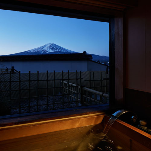 【露天風呂+展望風呂付】富士山を望む和室12.5畳展望風呂