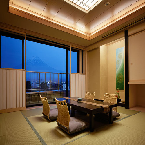 客室本間 【温泉露天風呂付客室】富士山を望む和洋室(80平米)