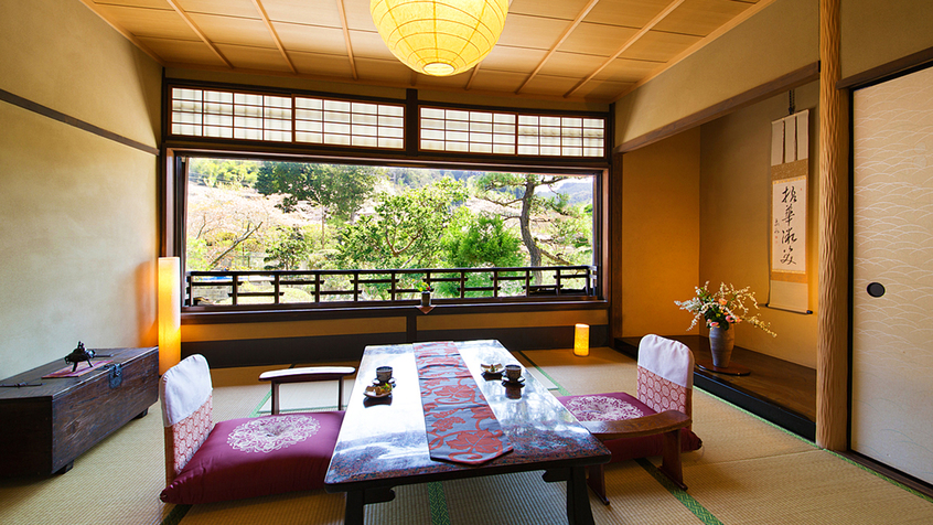 【観月の間-KANGETSU-】“;優美で閑静”; 自然の秀麗な姿を望める客室