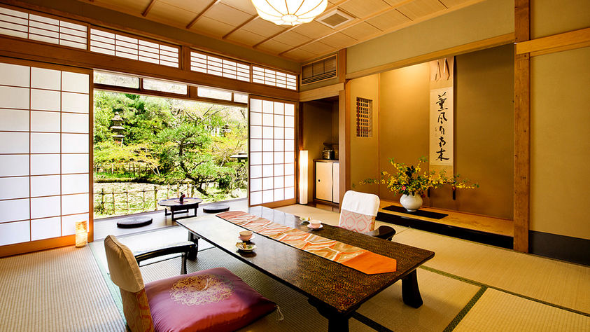 【鶴の間-TSURU-】“;優美で閑静”; 自然の秀麗な姿を望める客室