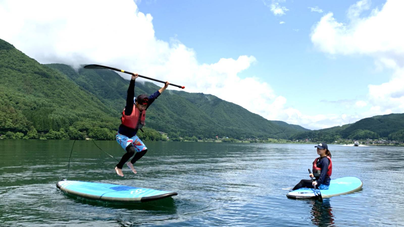 SUPで木崎湖を水上散歩♪