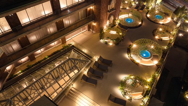 【BOTANICAL GARDEN SPA】煌びやかに光る夜の空中庭園。