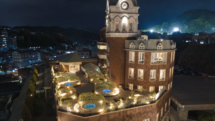 【BOTANICAL GARDEN SPA】煌びやかに光る夜の空中庭園。