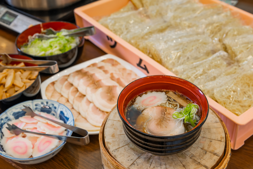 【和洋70品ビュッフェ】ツムラ製麺の麺を使用したラーメン