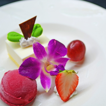 【美味礼讃】チーズケーキとカシスシャーベット