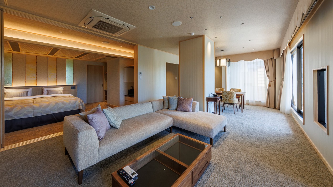 ＜2025年秋誕生＞【静龍｜露天風呂付スイート翠嶺】翠嶺当館最上級、贅を尽くした特別室です