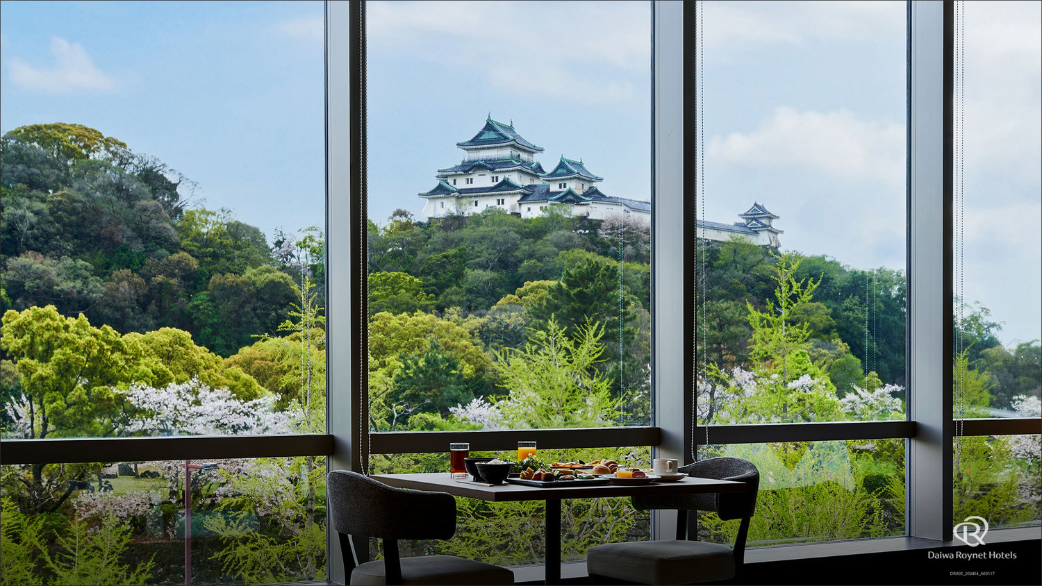 レストランからの景色(和歌山城)