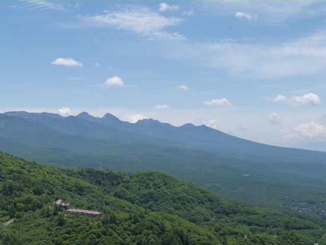 【春】6月八子ケ峰西峰(1833m)から望む八ヶ岳です