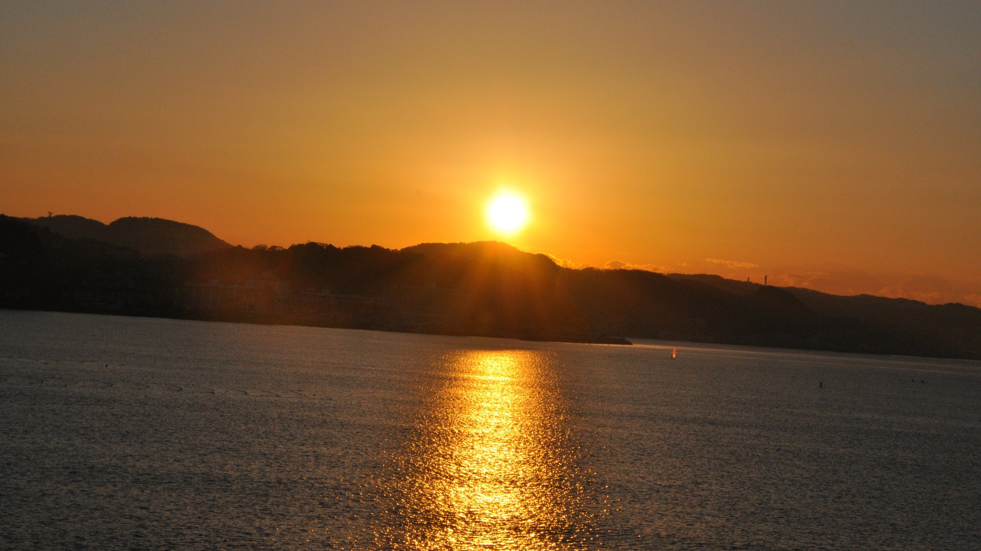 由比ヶ浜海岸日の出