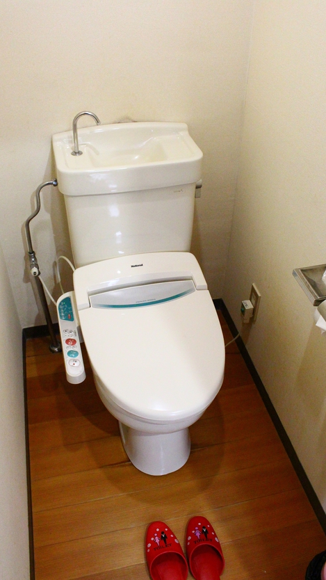 【眺望客室トイレ】眺望客室には独立したシャワー付きトイレを備えております