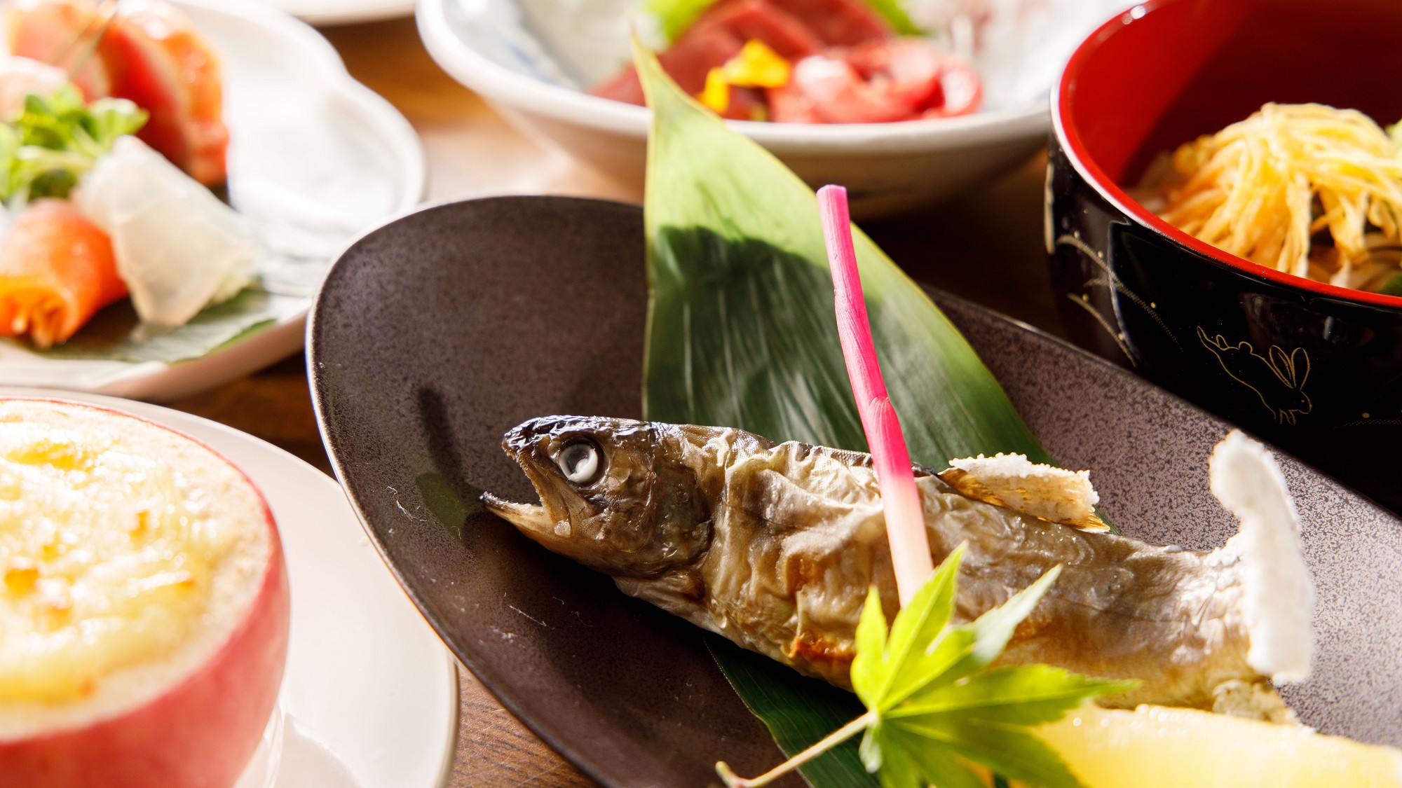 岩魚の塩焼き骨まで柔らかい