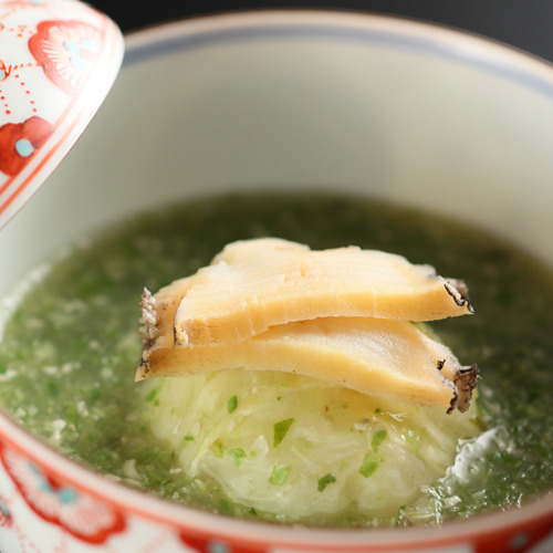 *【鮑キャベツツ饅頭】陸蓮根餡掛（おくらあんかけ）