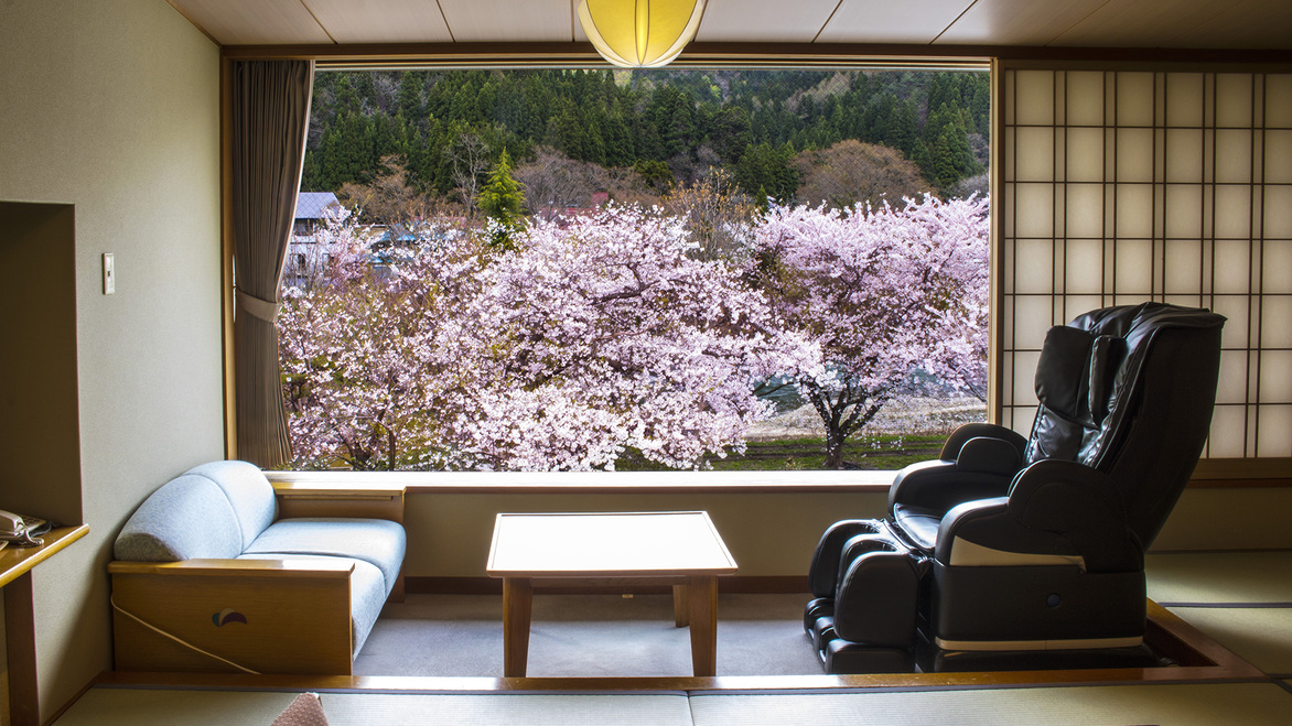 桜客室からの風景