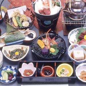 秋の和会席料理一例