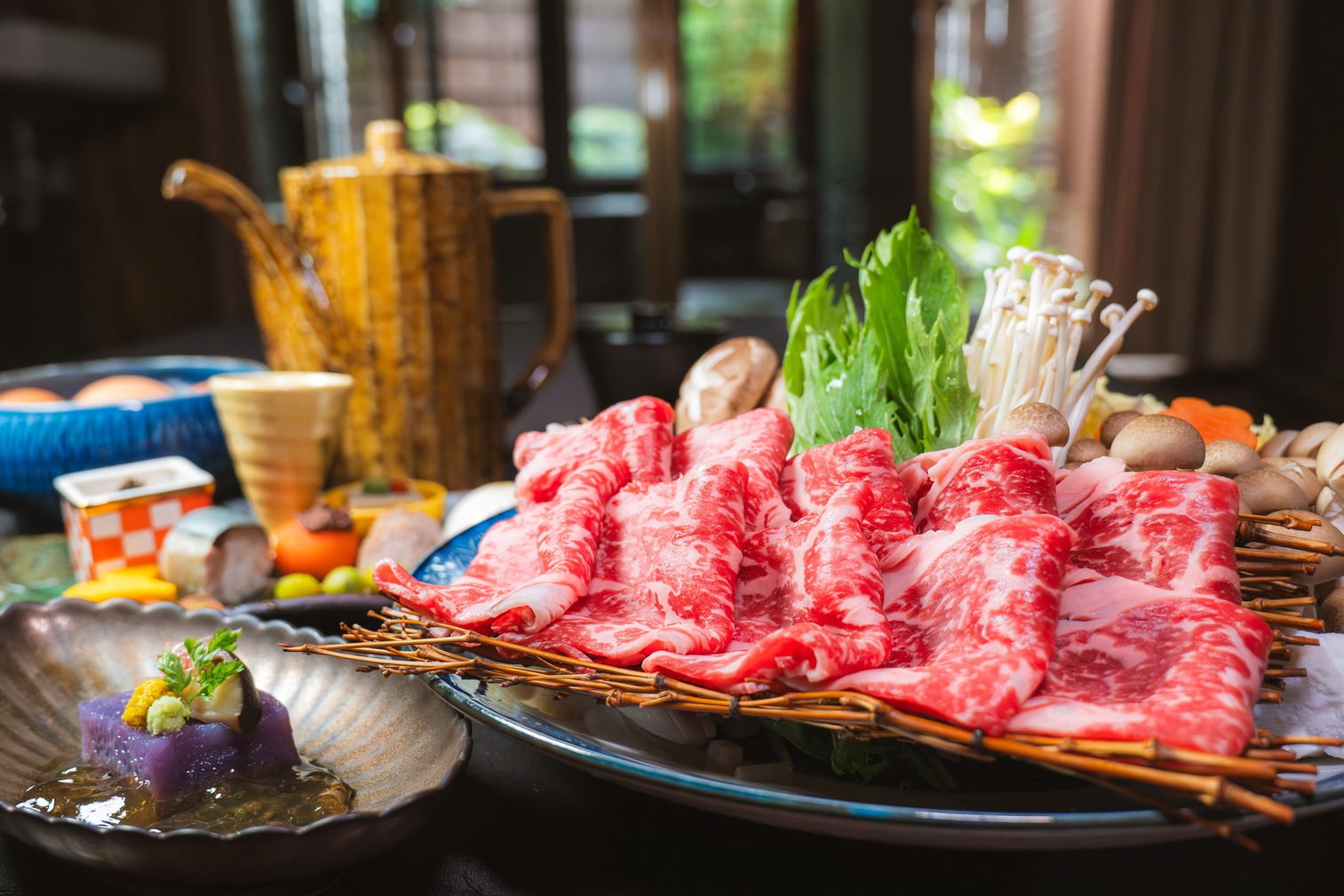 A5ランクの佐賀牛すき焼きコース