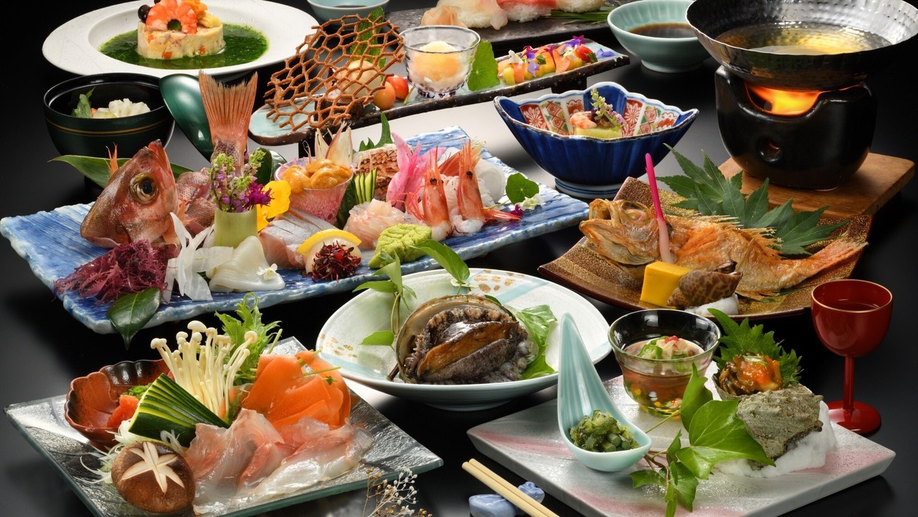 【ご夕食一例】魚尽くし会席 ※写真はイメージです。仕入れ状況により異なります。