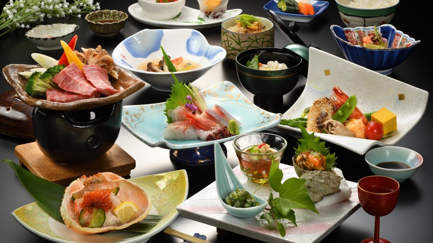 【ご夕食一例】料理長おすすめ会席 ※写真はイメージです。仕入れ状況により異なります。