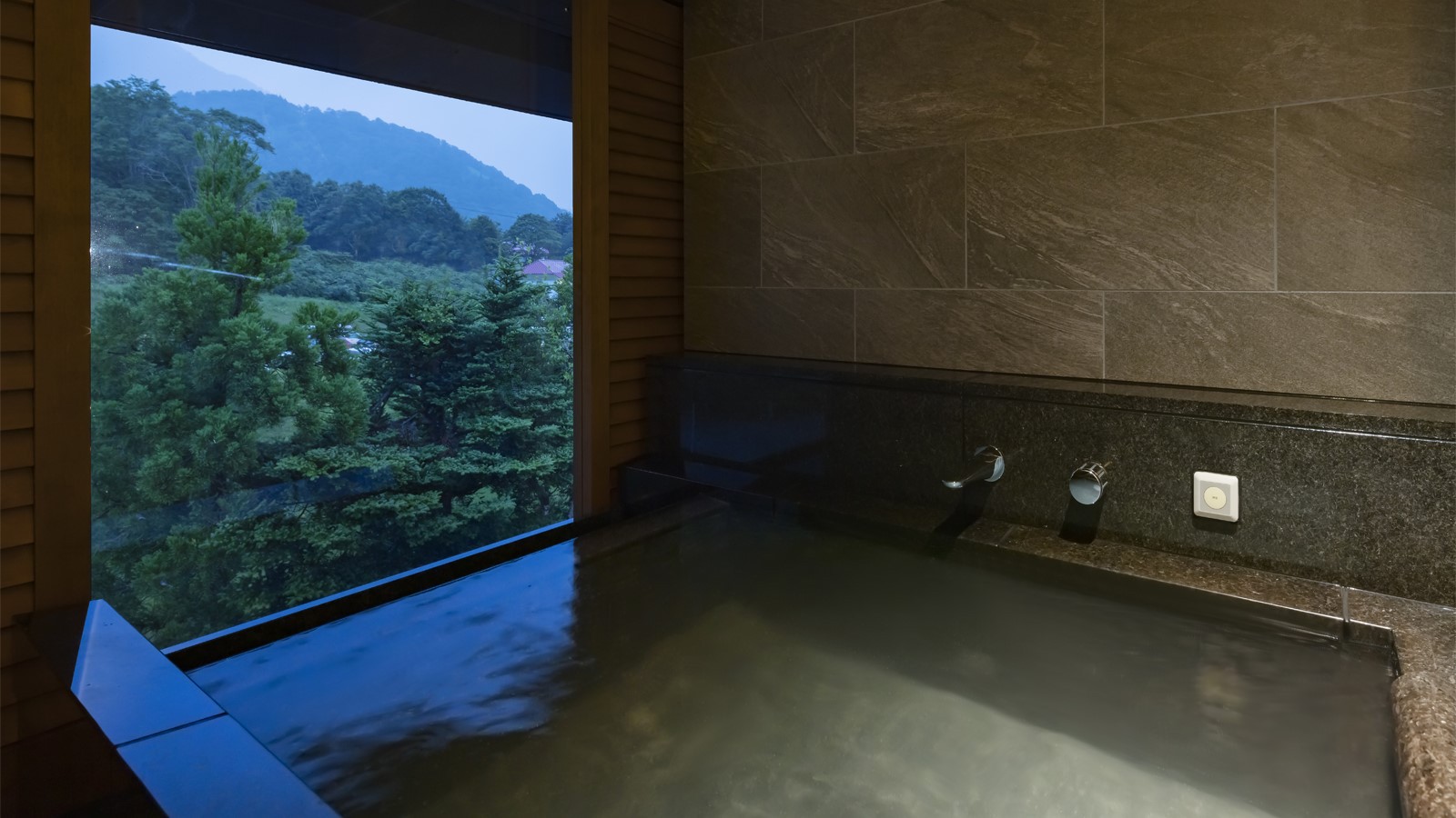 ＜本館＞温泉内風呂デラックスツイン（妙高山側）