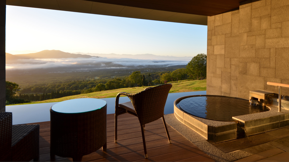 〈SPA&SUITE棟〉温泉露天付テラスルーム B（野尻湖側）【露天風呂付】1