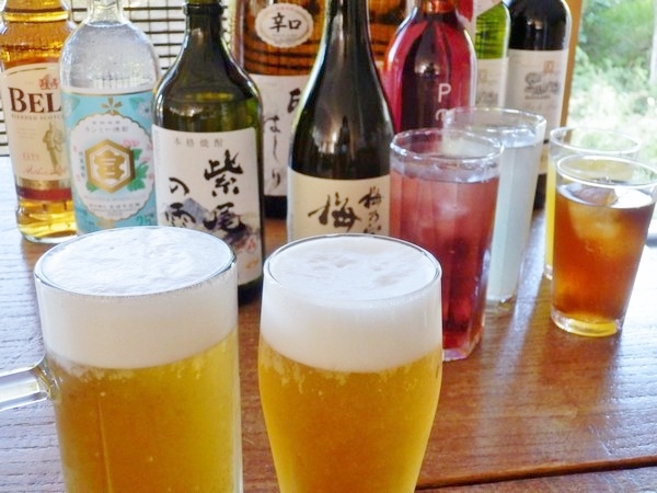 【夕食】90分の飲み放題付！生ビール・日本酒・焼酎・ワイン・ソフトドリンクetc・・種類も豊富♪