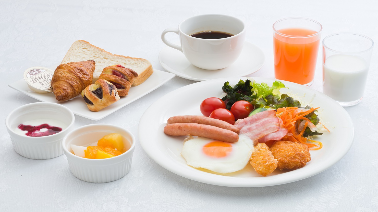 朝食・洋食盛り付け一例