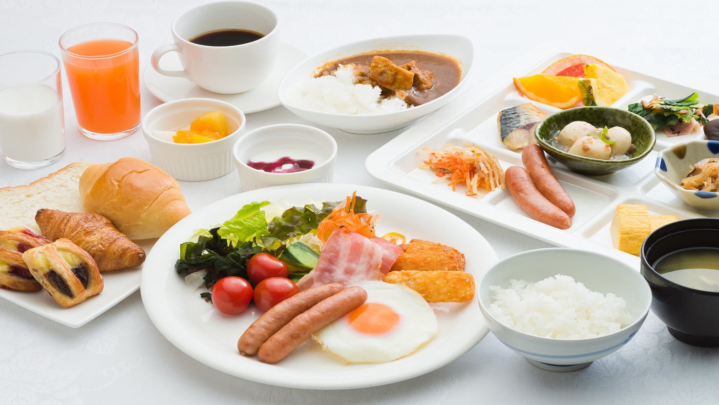 朝食・オールスター盛り付け一例