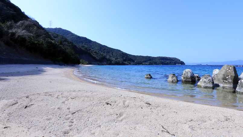 鳴子海水浴場まで徒歩約3分♪小さめの海水浴場でも十分満喫♪