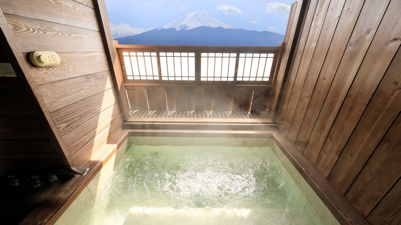 【富士山側】露天風呂付き大部屋客室