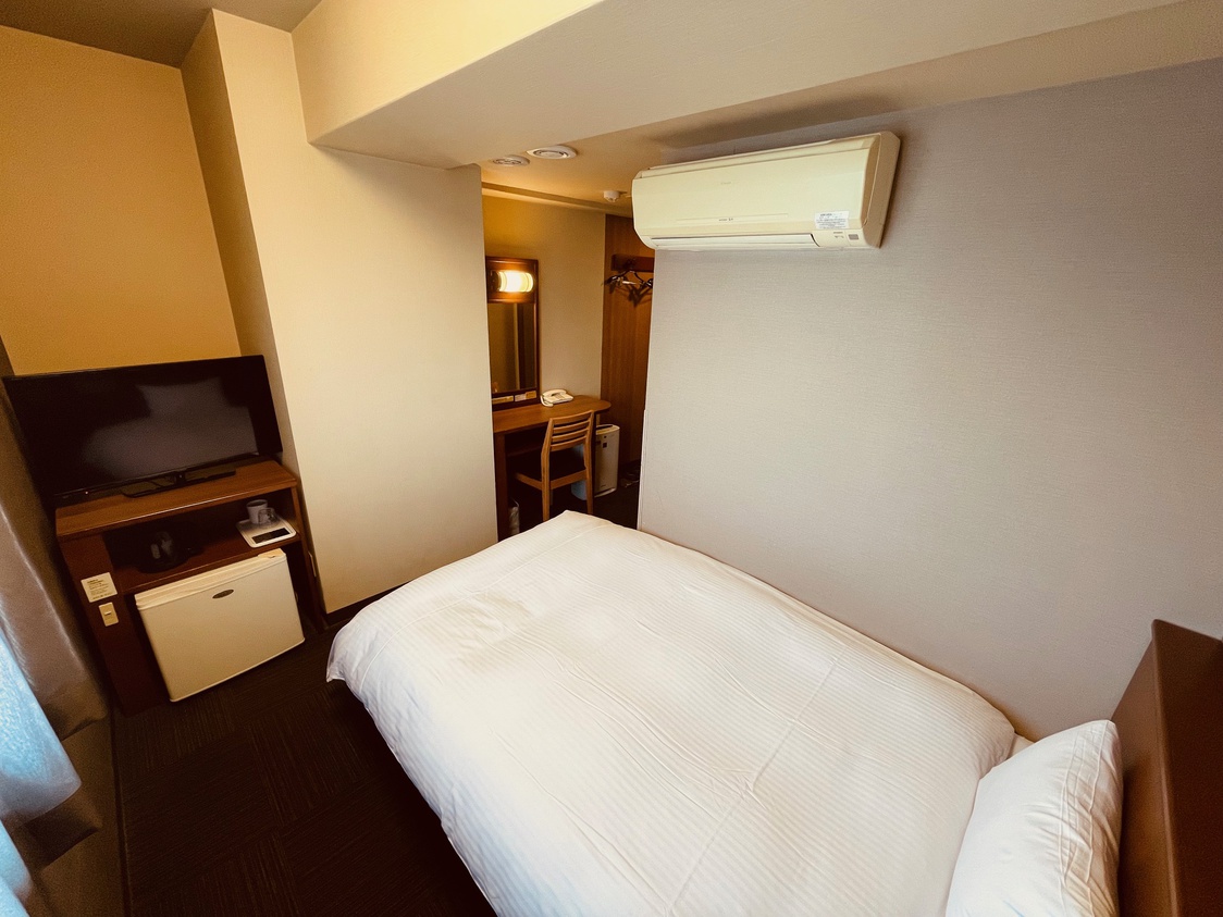 【シングルルームＡタイプ】EV横のお部屋位置・ベッド幅120㎝